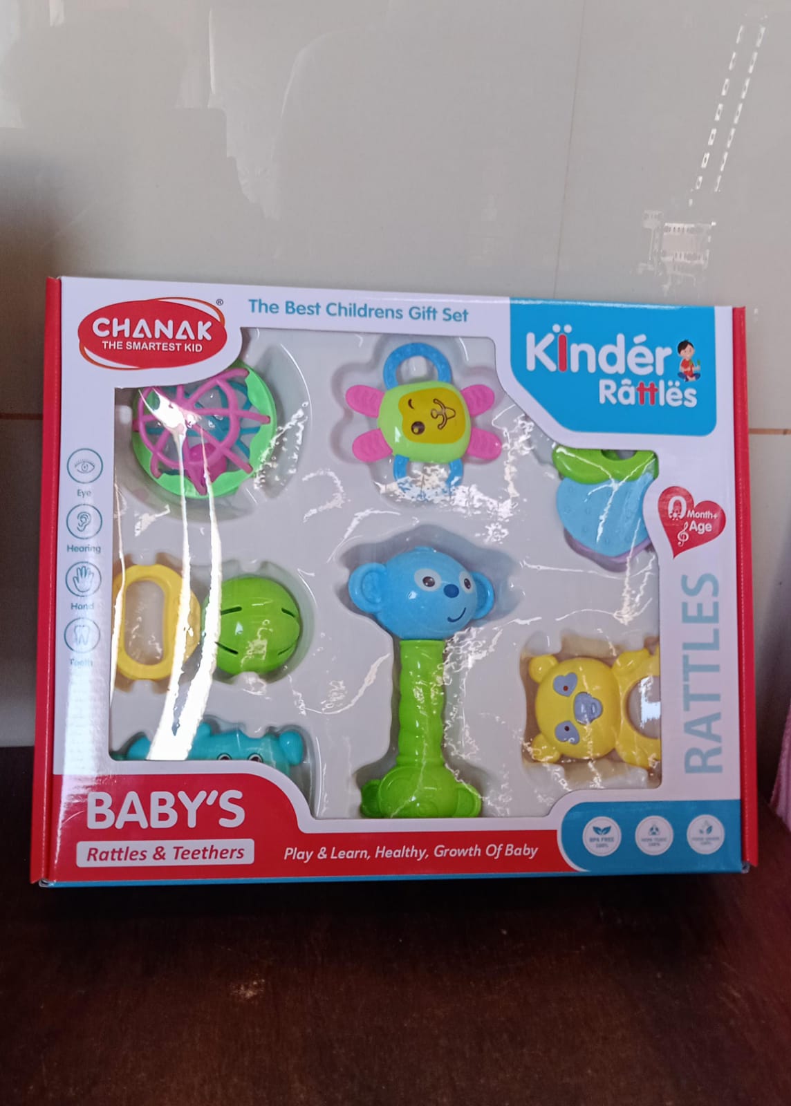 Kinder Rattles Classic Store Plastic Non-Toxic Shake and Grab Ball Baby Rattles & Teethers (8 Pcs Set) Kinder Rattles Classic Store Plastic Non-Toxic Shake and Grab Ball Baby Rattles & Teethers (8 Pcs Set)